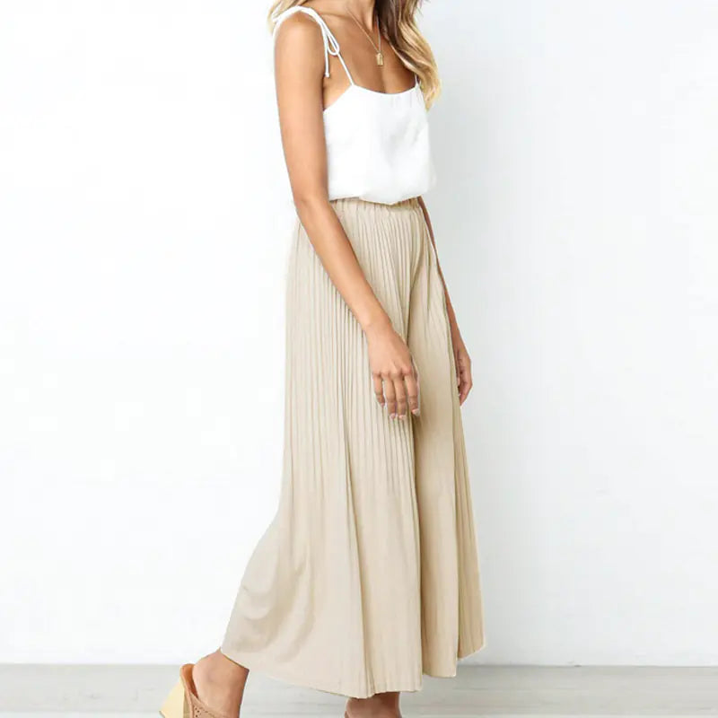 Stylish Loose Wrinkle-Detail Casual Pants for Summer Mimarta