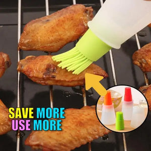 BBQ Grill Oil Basting Brush Bottle Rieworkes