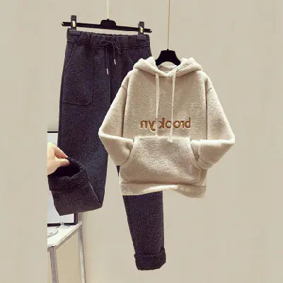Autumn Winter Fashion Set for Women - Hoodie &amp; Pants Mimarta