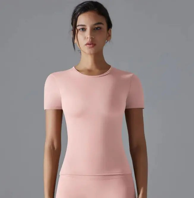Women's Solid Color Sport T-Shirt Mimarta