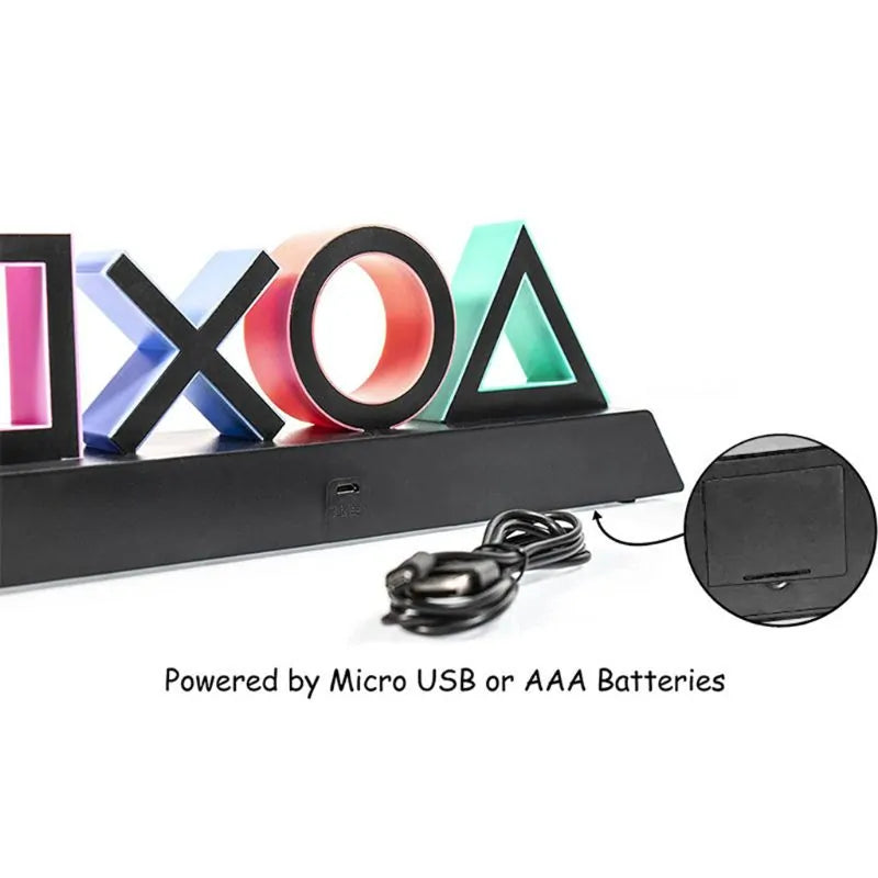 PlayStation Voice-Controlled Game Icon Light: Acrylic Atmosphere Neon Rieworkes