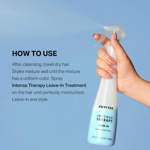 PRAVANA Intense Therapy Leave-In Conditioner Spray Treatment & Detangler | Instantly Detangles & Hydrates | Equalizes Hair Porosity | For All Hair Types | Strengthens & Softens Hair 10.1 Fl Oz (Pack of 1) Rieworkes