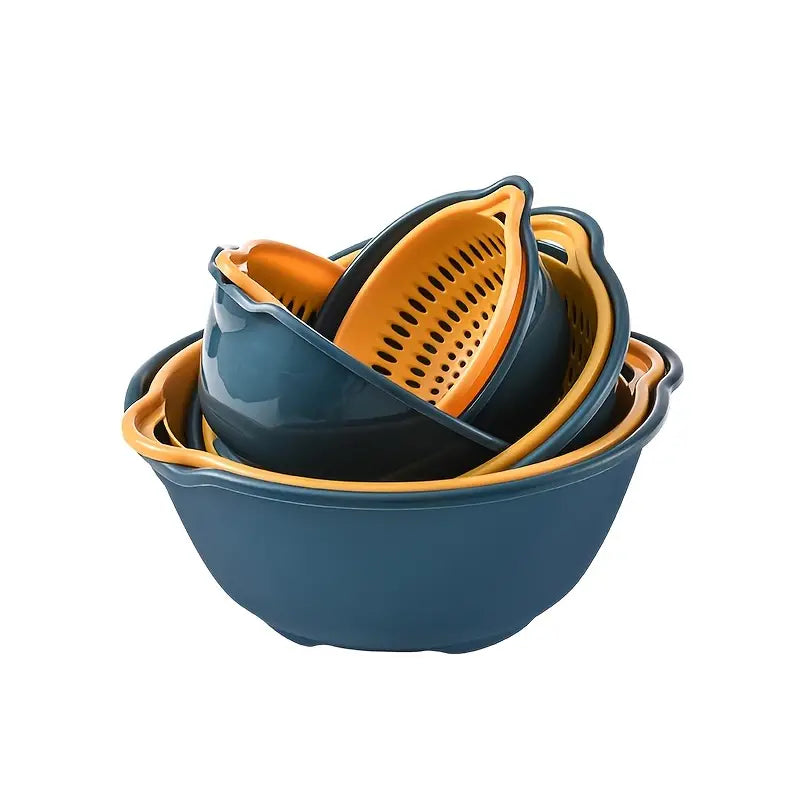 6pcs Stackable Plastic Kitchen Drain Basket Set Mimarta