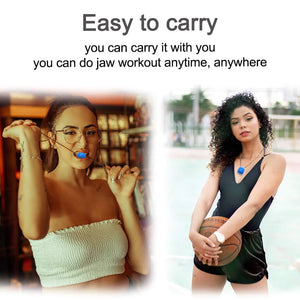 3PCS Jawline Exerciser Mouth Exercise Fitness Ball Neck Face Jaw Trainer Toning Rieworkes