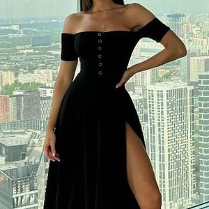 2023 Summer Women's Elegant Loose Solid Dress Mimarta