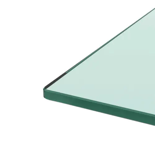 Rectangle Black Glass Coffee Table, Clear Coffee Table, Modern Side Center Tables For Living Room, Living Room Furniture Rieworkes