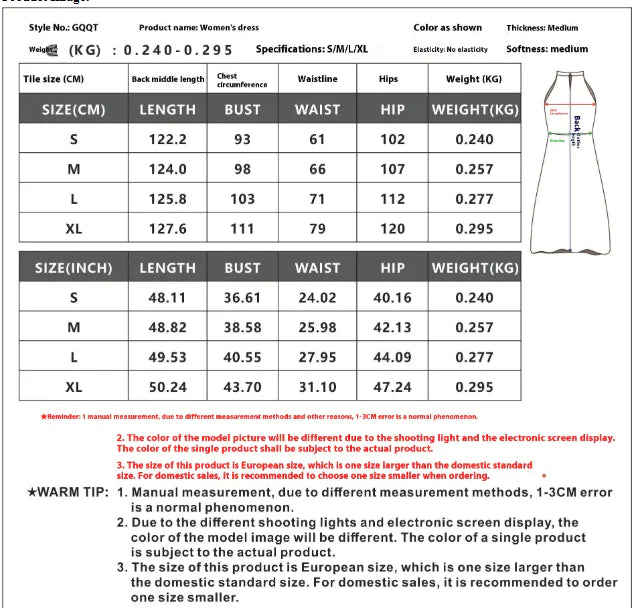 Maxi Dress for Women Rieworkes