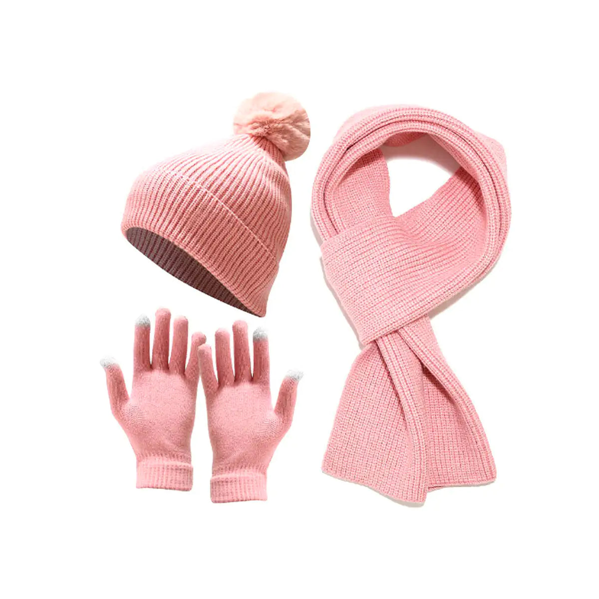 Cozy Winter 3 In 1 Scarf, Beany And Gloves Set Rieworkes