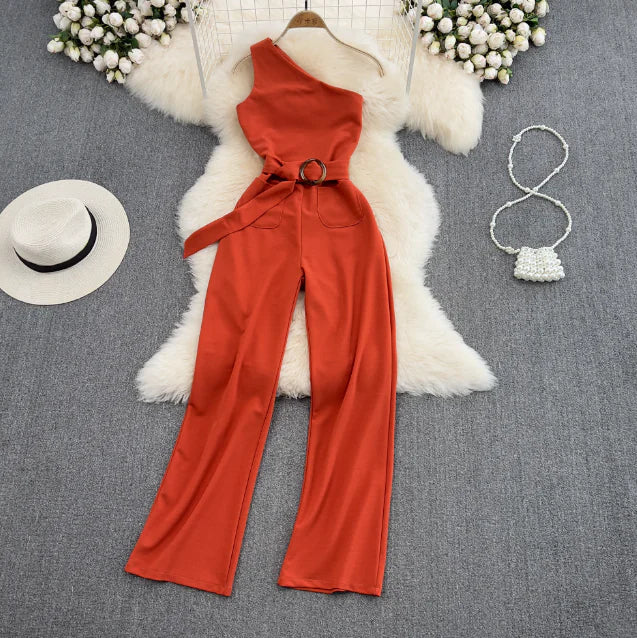 SlimFit High-Waist Jumpsuit Rieworkes