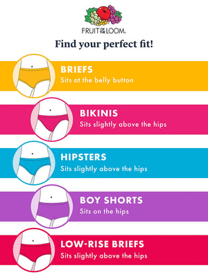 Fruit of the Loom girls Cotton Boyshort Underwear 8 14 Pack - Fashion Assorted Rieworkes