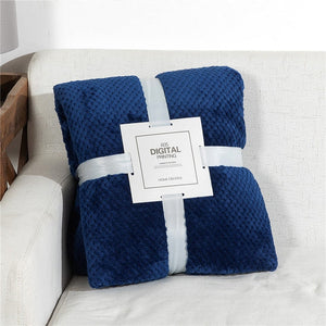 Fluffy Plaid Winter Bed Blankets Rieworkes
