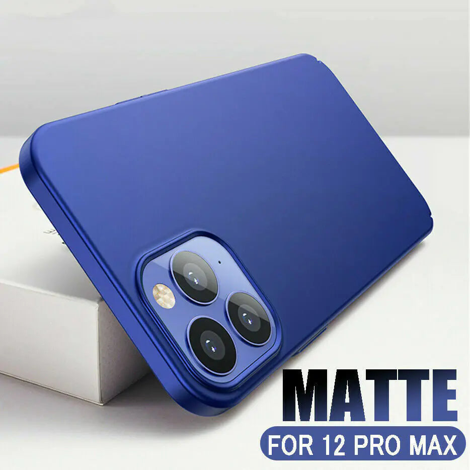 For iPhone 11 12 Pro Max Mini Ultra Thin Case Matte Hard Shockproof Slim Cover Rieworkes