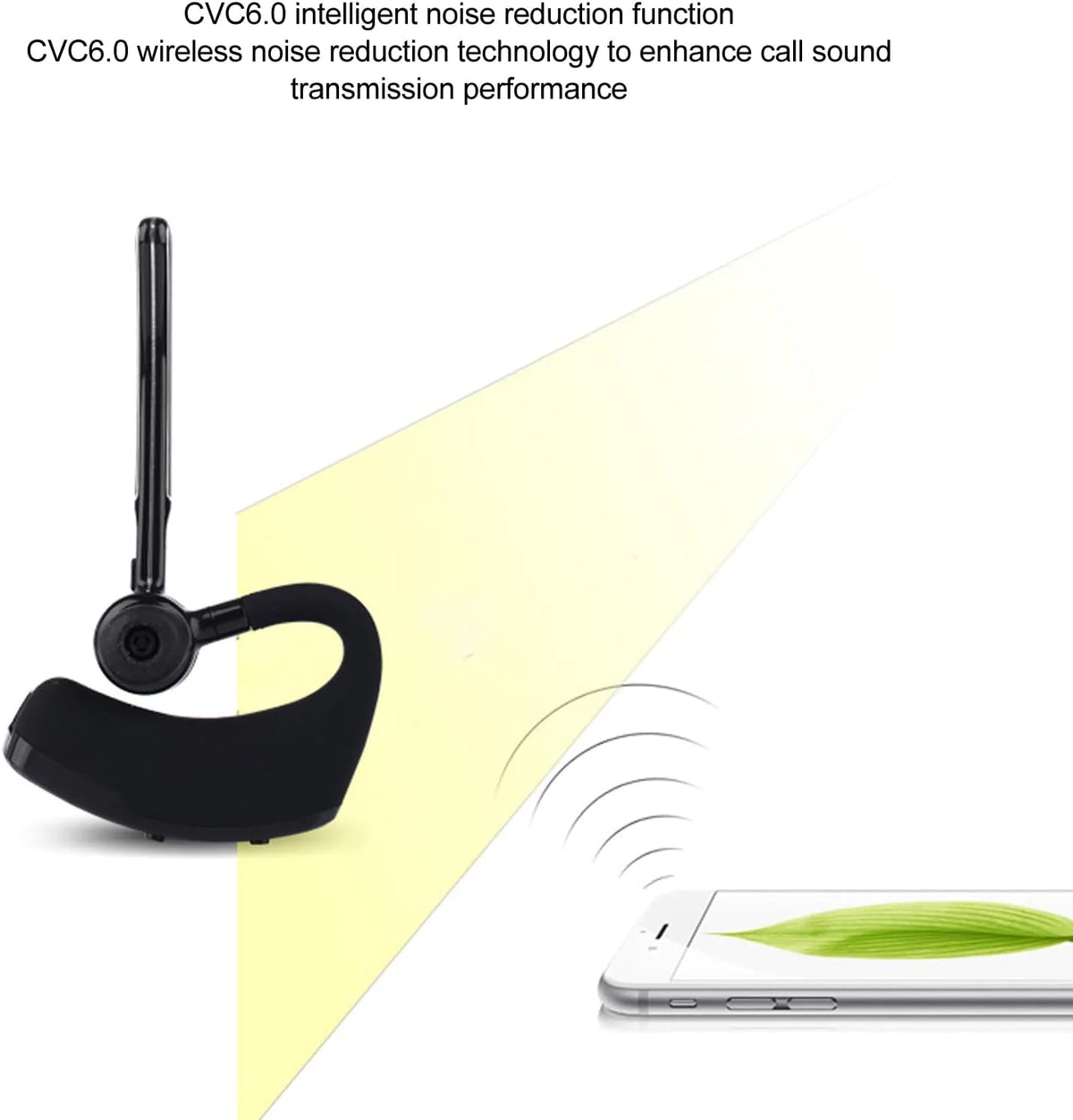 Bluetooth Earpiece Wireless Headset Noise Cancelling Headphones Driver Trucker Rieworkes