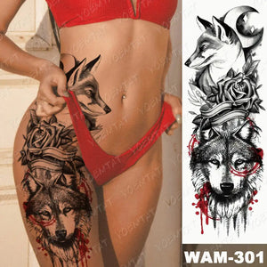 Full Temporary Tattoo Watercolor Sheets Rieworkes