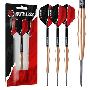 RUTHLESS Eagles | Steel Tip Brass Darts Set with Smooth Barrel Design Dart Flights and Stems Included (D0454) Mimarta