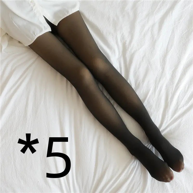 Fake Translucent Plus Size Leggings Fleece Lined Tights Fall And Winter Warm Fleece Pantyhose Women Fleece Lined Pantyhose Thermal Winter Tights Mimarta