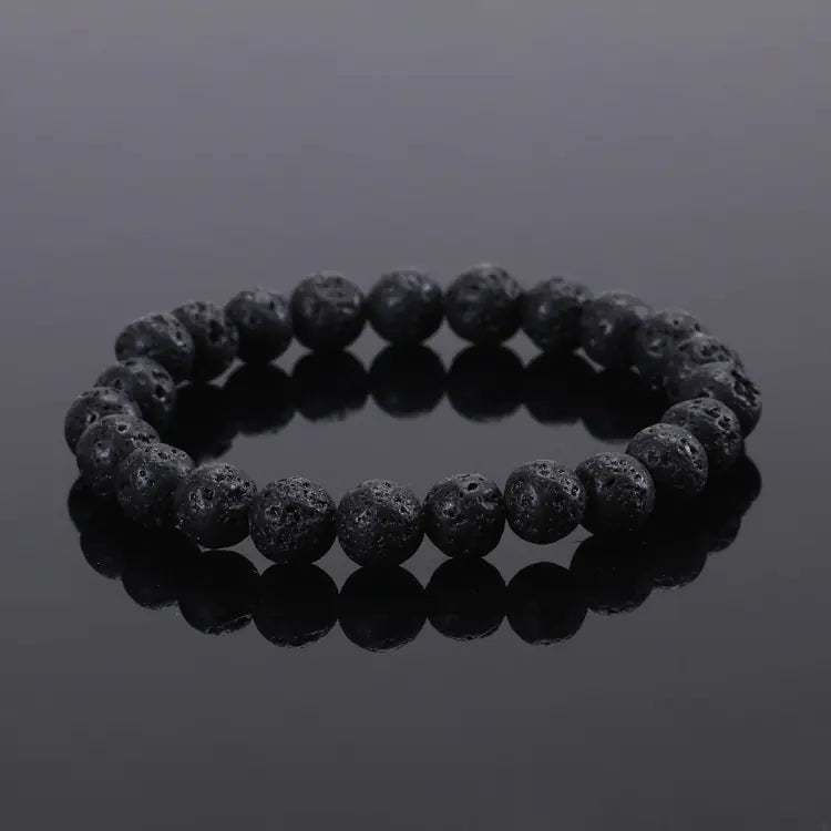 Elastic Beaded Bracelet with Natural Tiger Eye Stones Mimarta