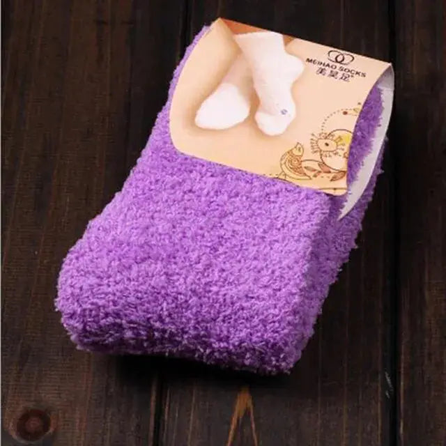 Women's Bed Socks Pure Color Rieworkes