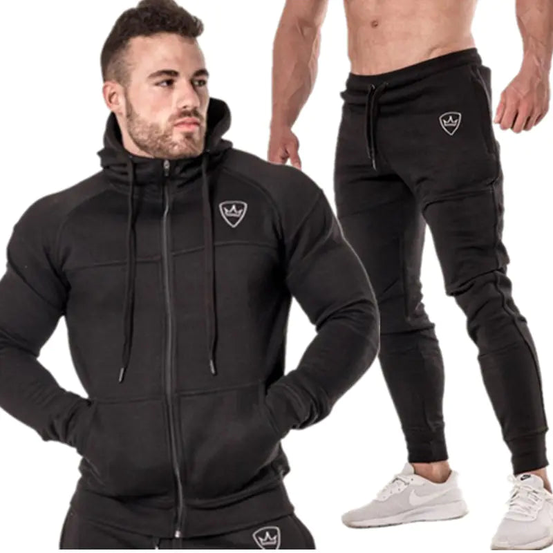 Winter Muscle Brothers Sports Hoodie Set Mimarta