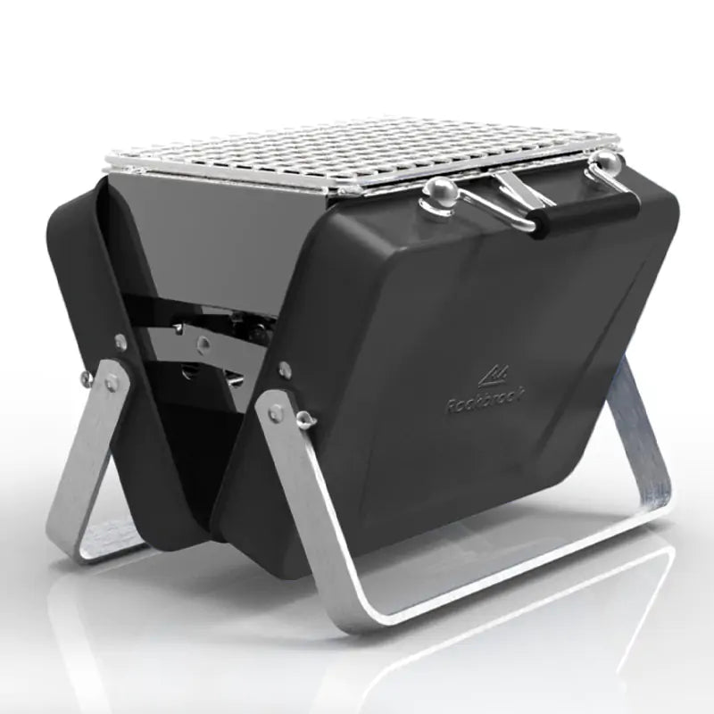 Portable Camping BBQ Folding Cooking Charcoal Coal Stainless Steel Grill Rieworkes