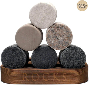 The Connoisseur's Set - Whiskey Stones & Twist Glass Edition Mimarta