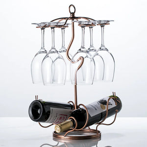 Upside Down Wine Rack and Glass Holder - European Style Rieworkes