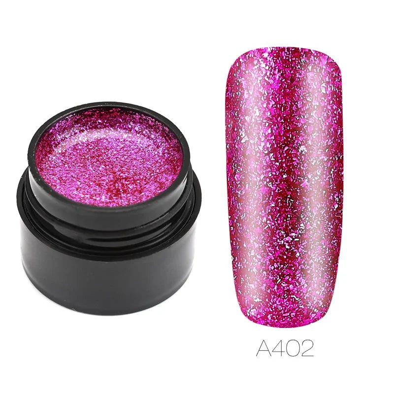 Hybrid Varnishes Gel Nail Polish Set Glitter Rieworkes
