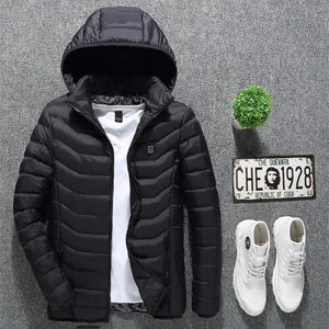 New Heated Jacket Coat USB Electric Jacket Cotton Coat Heater Thermal Clothing Heating Vest Men's Clothes Winter Mimarta