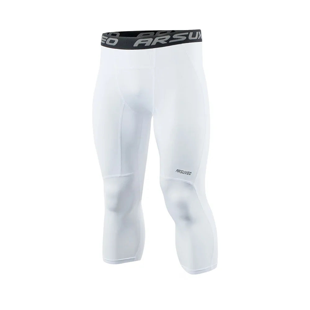 ARSUXEO Men's Compression Running Tights: Gym &amp; Yoga Sportswear Rieworkes