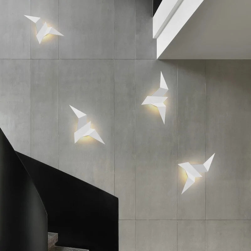 Nordic Iron Bird Wall Lamp for Home Decor Rieworkes