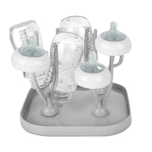 Lulyboo Baby Bottle Drying Rack Countertop Drying Rack Holds 16 Baby Bottles & Accessories Efficient Water Drainage with Space-Saving & Compact Removable Tray. Mimarta
