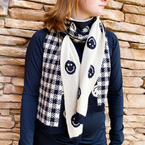 Checked On Happiness Cozy Scarf Rieworkes