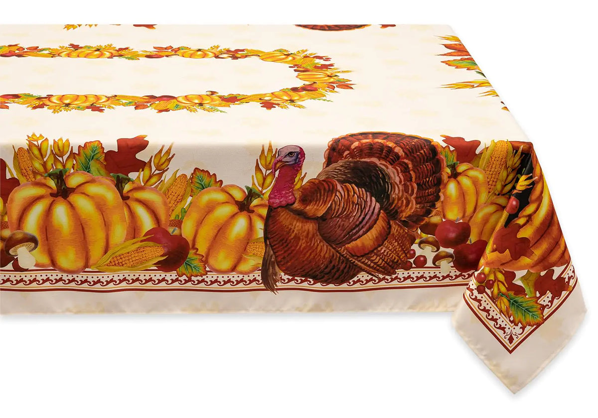 YiHomer Fall Thanksgiving Tabletop Collection for Kitchen Dining Decoration Parties Harvest Harvest Party Tablecloth 52 x 70 Rectangle Mimarta