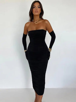 Strapless Backless Tight Dress Rieworkes