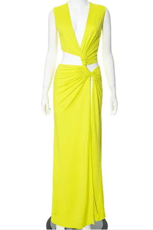 Deep V-Neck Slim Fit Dress Rieworkes