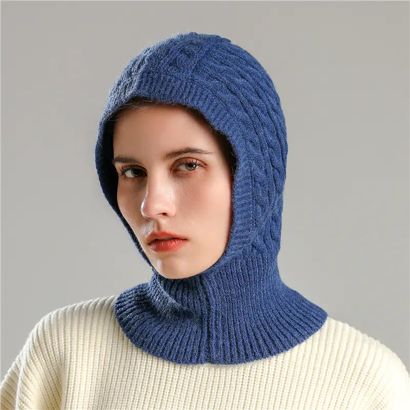 Women's Winter Knitted Cap and Warm Scarf Set Mimarta