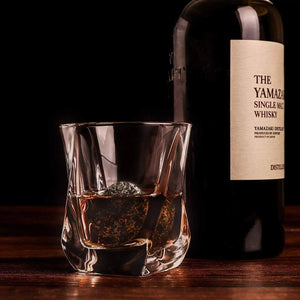 The Connoisseur's Set - Whiskey Stones & Twist Glass Edition Mimarta
