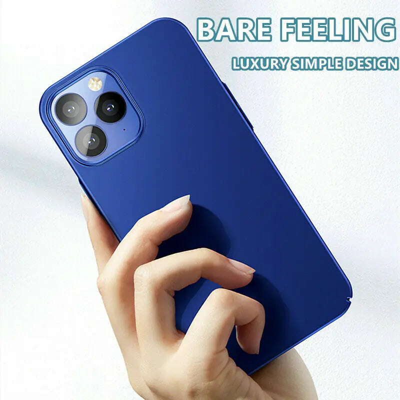For iPhone 11 12 Pro Max Mini Ultra Thin Case Matte Hard Shockproof Slim Cover Rieworkes