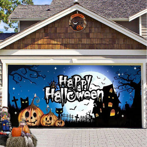 Halloween Misty Forest Garage Door Banner Rieworkes