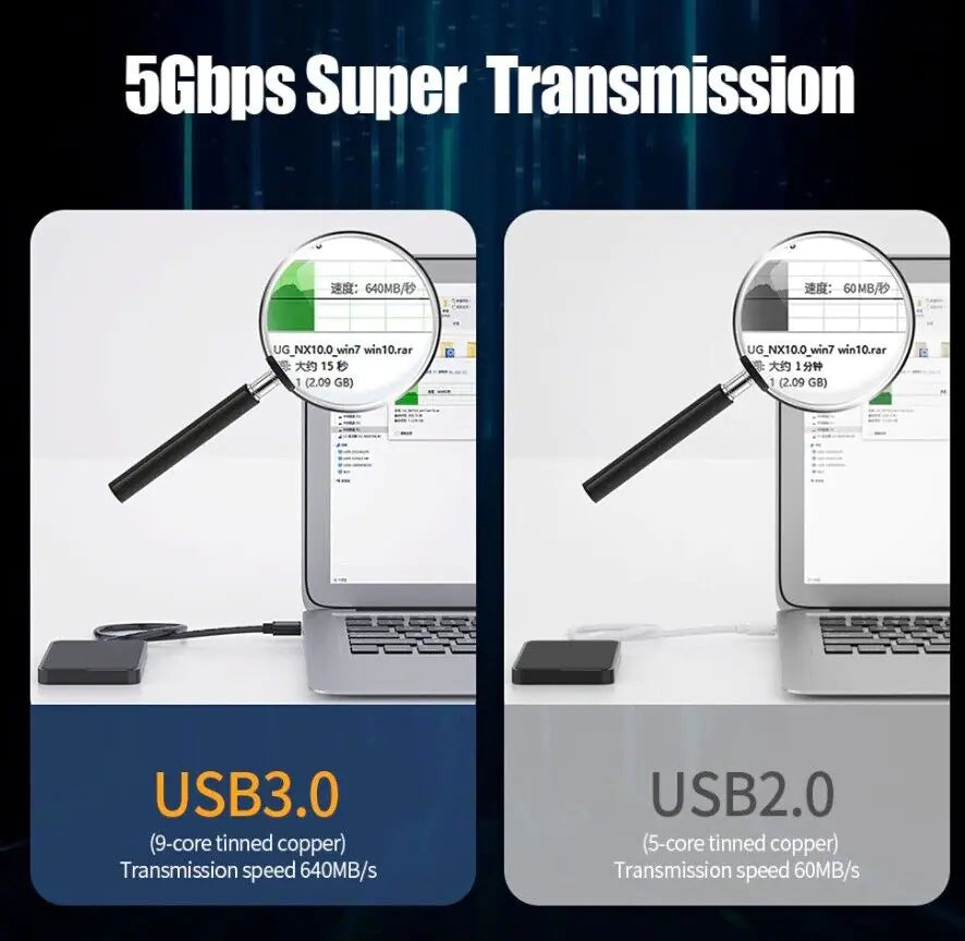 USB 3.0 A Male to A Male Cable Data Transfer Super Speed Power Charger Metal 6FT Rieworkes
