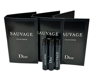 Dior Christian SAUVAGE MEN Sample Perfume EDP Vial 1 ml /0.03 oz - 3 PCS - Set of 3 Mimarta