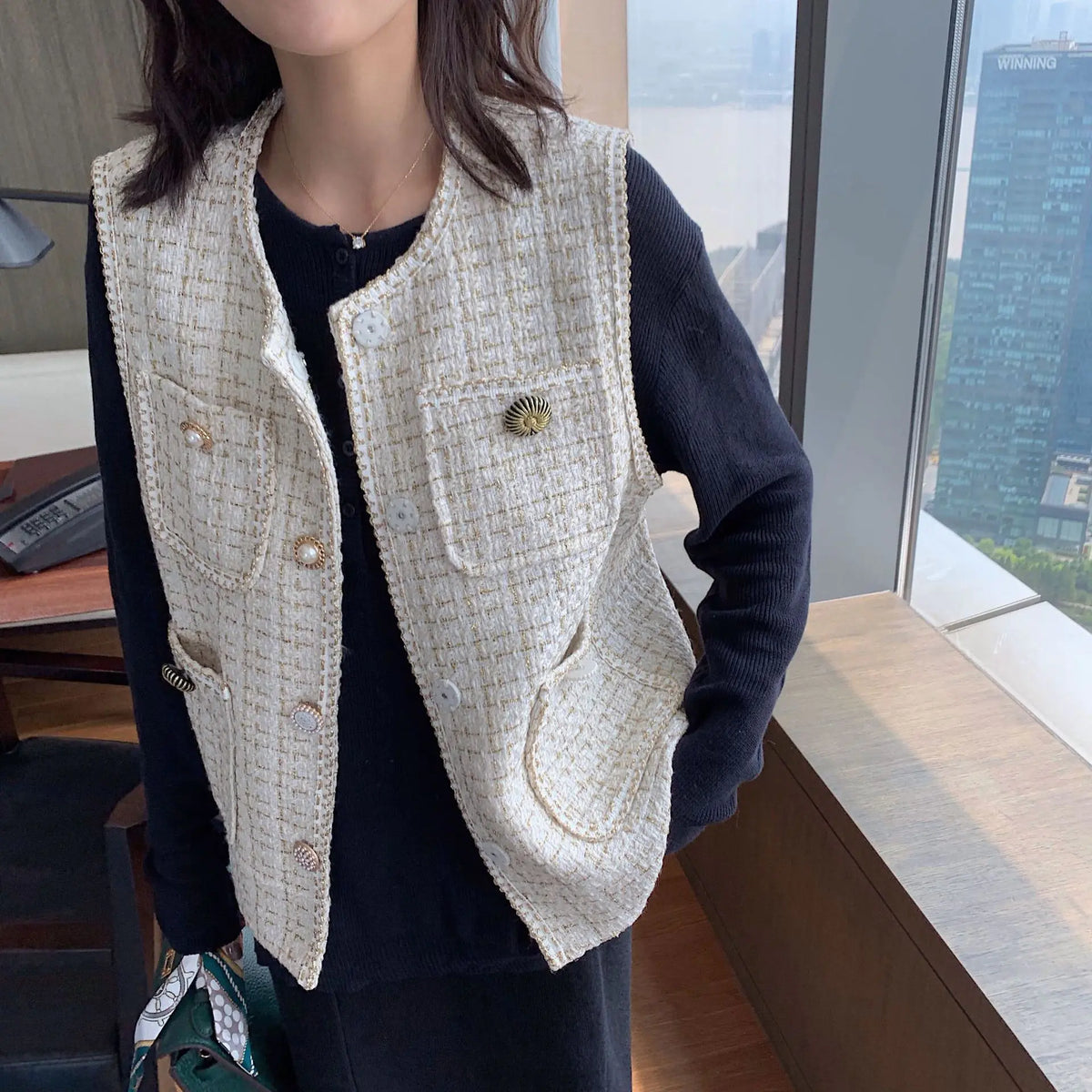 T4370 Small Chanel Style Vest Mimarta
