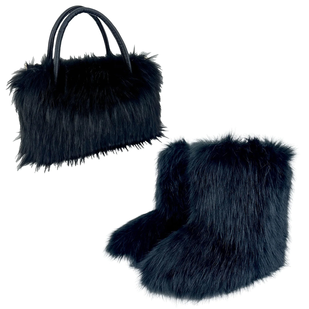 Versatile Luxury Raccoon Fur Handbag Mimarta