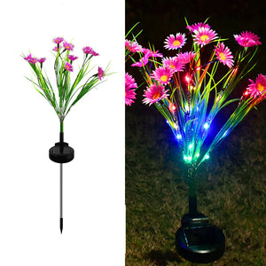 Solar Garden Lights LED Flower Stake Lamp Outdoor Yard Waterproof Patio Decor Mimarta