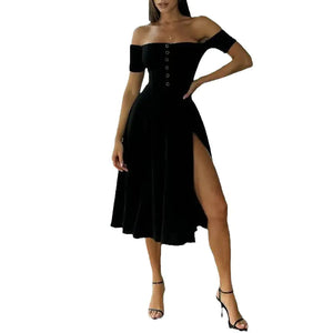 2023 Summer Women's Elegant Loose Solid Dress Mimarta