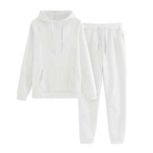 JMMSlmax Women Sweatsuits Two Piece Unisex Outfits Hoodieds Pullover Sweatshirt Jogging Pants Tracksuit Set Pants Loungewear Mimarta