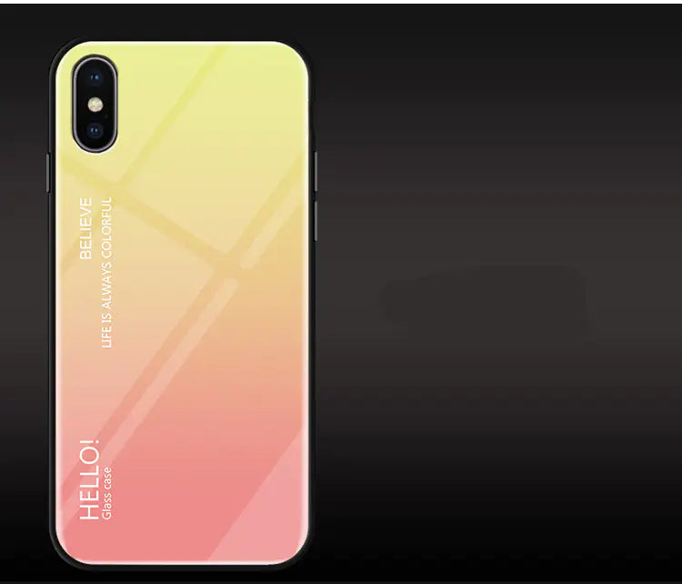 Gradient Glass Phone Case - Hello Design Mimarta