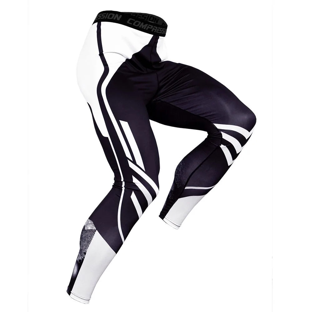 Men's Pro Compression Running Tights: Hot Yoga Pants for Gym &amp; Basketball Rieworkes