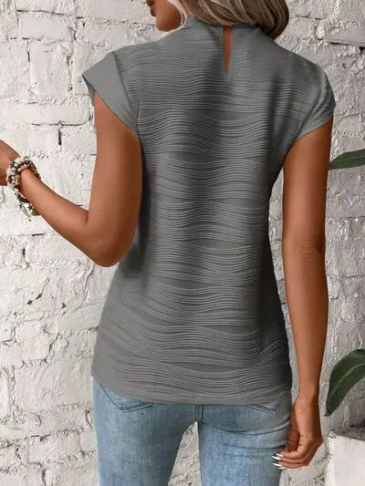 Terri Cap Sleeve Shirt- Rieworkes