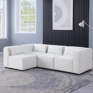 Modular Sofa BEIGE Chenille Fabric, Simple And Grand, The Seat And Back Is Very Soft. This Is Also A KNOCK DOWN Sofa Rieworkes